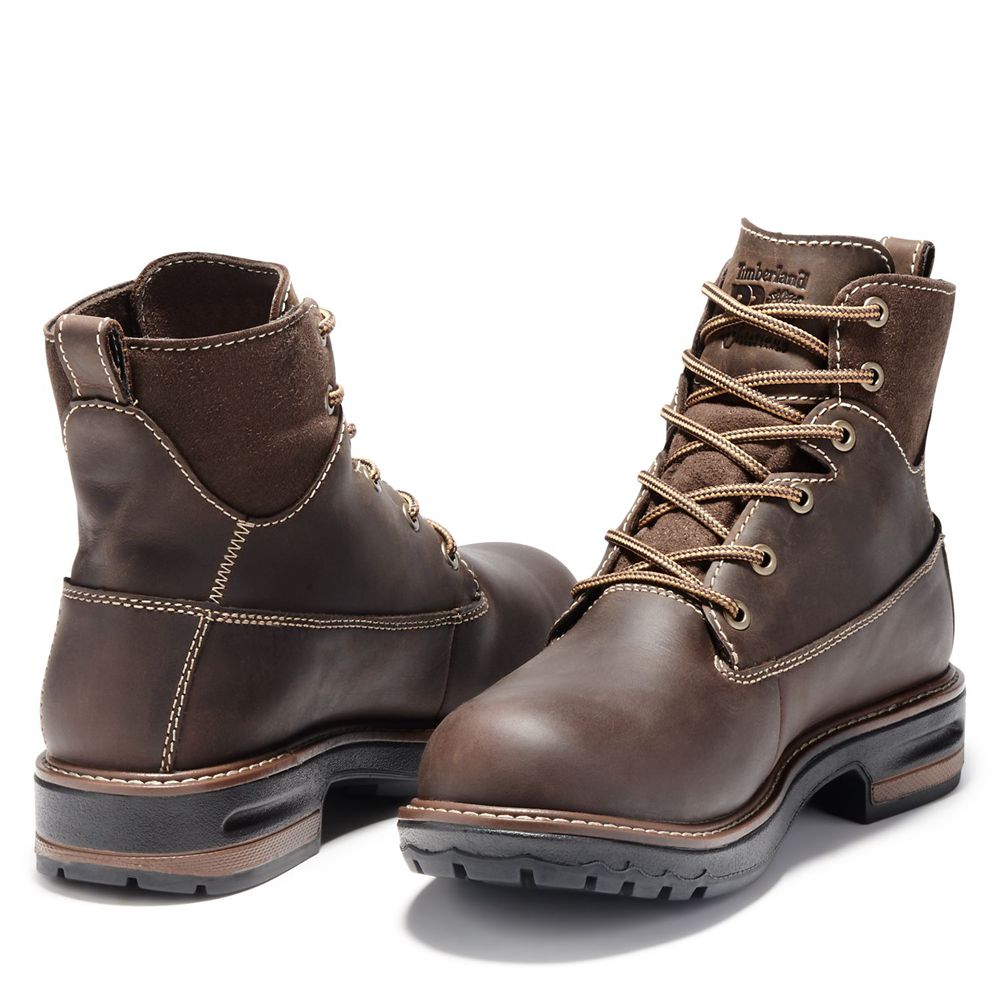 Bocanci De Muncă Timberland Dama Maro Inchis - Pro® Hightower 6” Alloy Toe - Romania - CLWVOM783